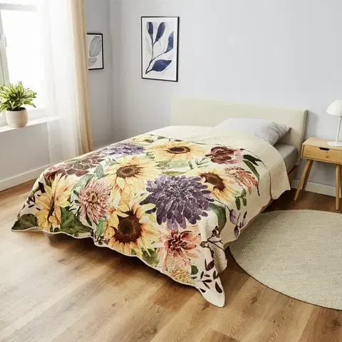 Přehoz na postel Slunečnice