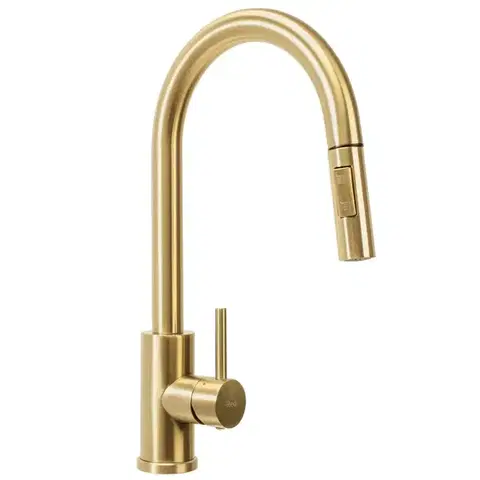 REA Ocelový dřez Fin BRUSH GOLD ZLE-06013