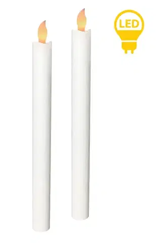 Mondex Sada 2 ks LED svíček IDALIA bílá