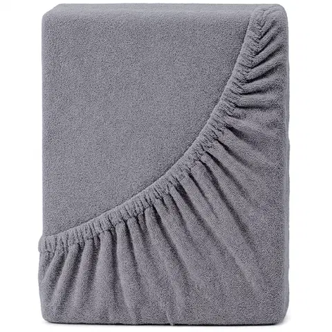 4Home Froté prostěradlo IDEAL šedá, 180 x 200 cm, 180 x 200 cm