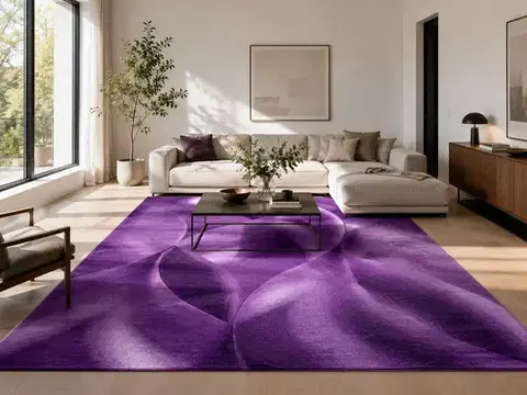 Ayyildiz, Kusový koberec Plus 8008 lila, 80x300, fialová, chodba / předsíň