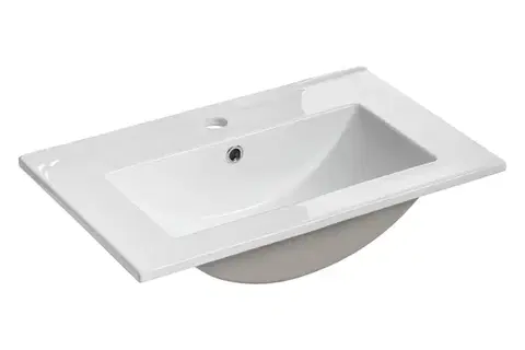 ArtCom Keramické umyvadlo CFP DANCE 2060RB/8009 | bílý lesk 60 cm