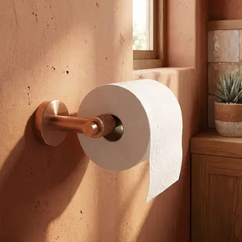 REA Držák na toaletní papír 29105 Rivo Brush Copper REA-60111