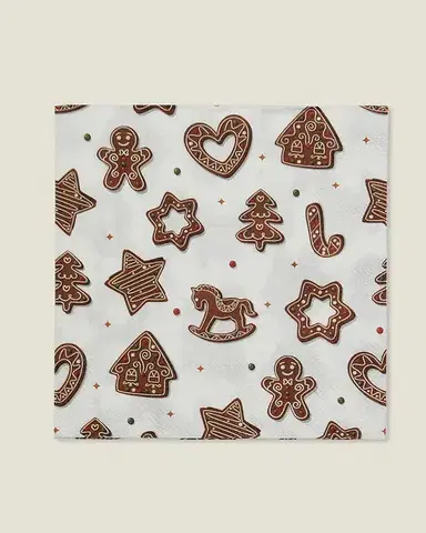 Vánoční ubrousky Cookie II 20 szt.