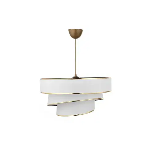 Závěsný lustr Couper - White, Gold