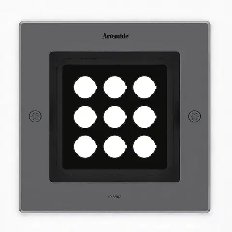 Artemide venkovní LED svítidlo Ego 220 Square 16 W 3000K zapuštěné pojezdové
