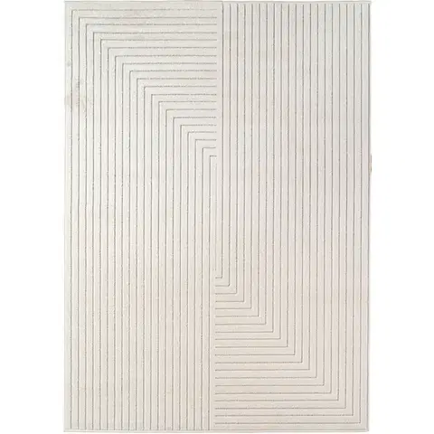 Ayyildiz, Běhoun Nova 1202 cream - na ven i na doma, 80x250, bílá, chodba / předsíň