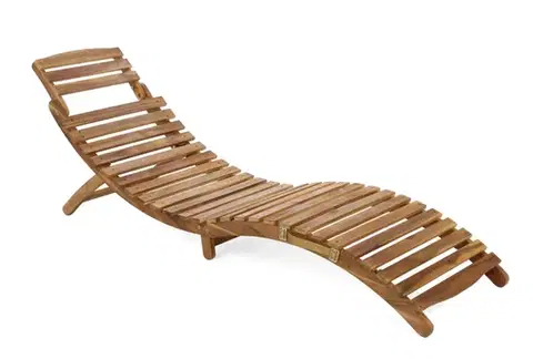 Dřevěné zahradní lehátko LUX akácie