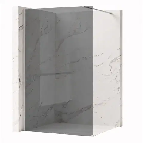 REA/S Sprchová zástěna Flexi Grey / Chrome 90 KPL-K99085
