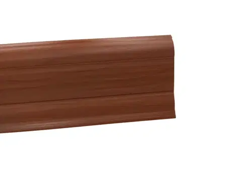 Döllken, DOPRODEJ: Soklová podlahová lišta SLK50 W135 Třešeň country 2,5 m, 2500x50x25 mm, hnědá