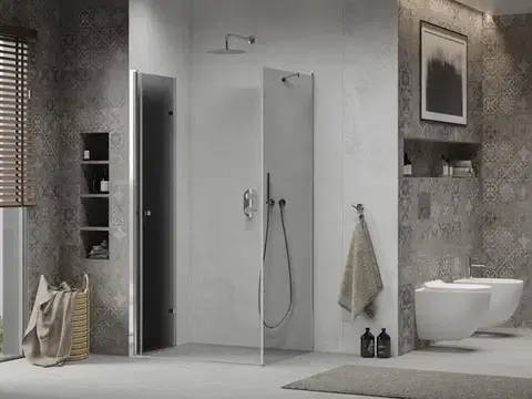 MEXEN/S LIMA sprchový kout 90x80, grafit, chrom 856-090-080-01-40