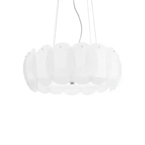 Ideal Lux OVALINO SP8 BIANCO SVÍTIDLO ZÁVĚSNÉ 090481