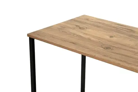 Psací stůl Twin Study Desk - Atlantic Pine, Black