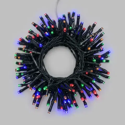 Xmas King XmasKing Led bateriový řetěz s časovačem a DO, 20m 500LED venkovní, mix barev
