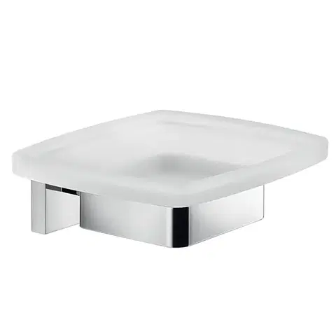 Gedy ELBA mýdlenka, mléčné sklo, chrom A01113