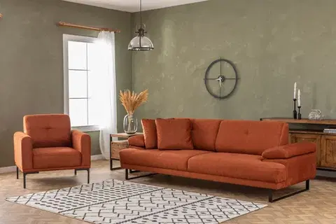 Trojmístná rozkládací pohovka Mustang - Orange