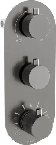 MEXEN Kai termostatická baterie sprcha/vana 3-output grafit 77603-66