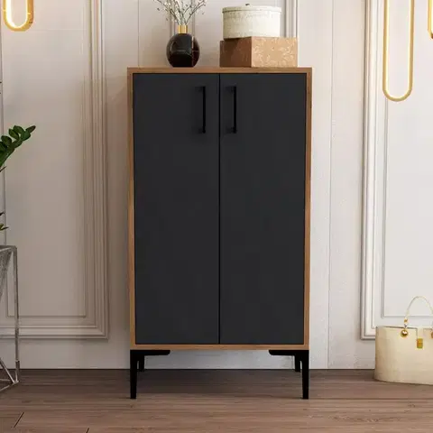 Botník Prag Walnut and Anthracite