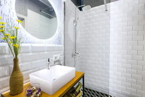 INVENA Sprchový sloup GLAMOUR TREND s baterií,  chrom AU-05-B01-V