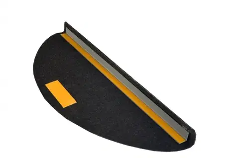 Vopi Nášlapy na schody Quick step antracit půlkruh, samolepící - 24x65 půlkruh (rozměr včetně ohybu)