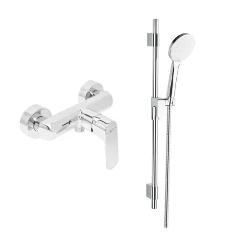 Sprchová baterie SAT Feel se sprchovým setem 150 mm chrom SATBSFEEL268SET1 SATBSFEEL268SET1