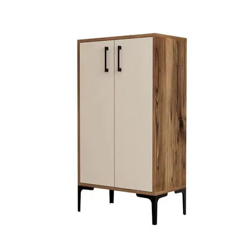 Hanah Home Botník PRAG ořech krémový