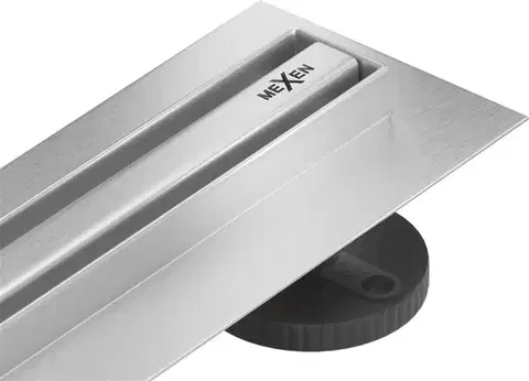 MEXEN Flat 360° Slim podlahový žlab 200, nerez 1041200