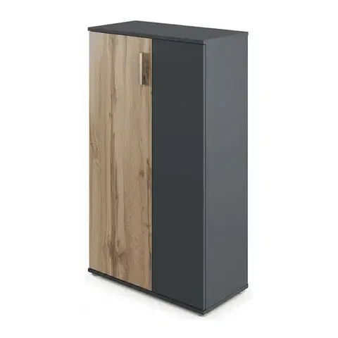 Kasvo FONTE botník 69x36x120 (K25) 244-0010 dub wotan/grafit