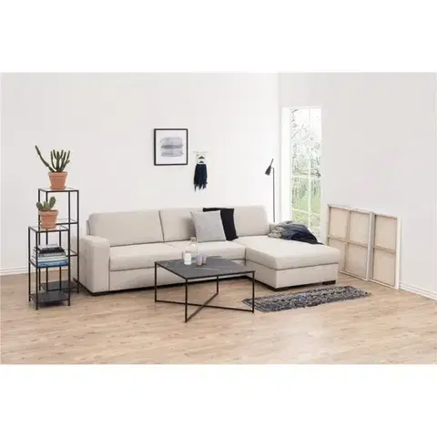 Actona Regál Seaford 37 x119,5 cm černý