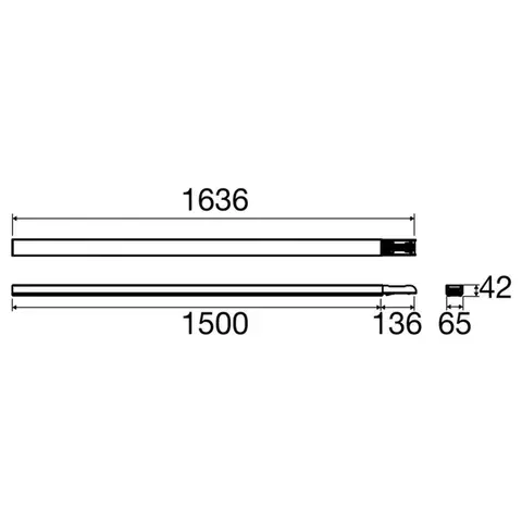 BIG WHITE SLV EASYLIGHT BC 1500 5 25 WH Blind Cover 1500mm, 5 pole, 2,5mm2 1009234