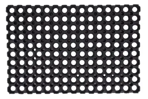 Hamat, Venkovní čistící rohož guma Domino 22mm - na ven i na doma, 50x80, černá, exteriér