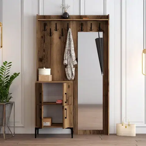 Předsíňová stěna Berlin BC - Walnut