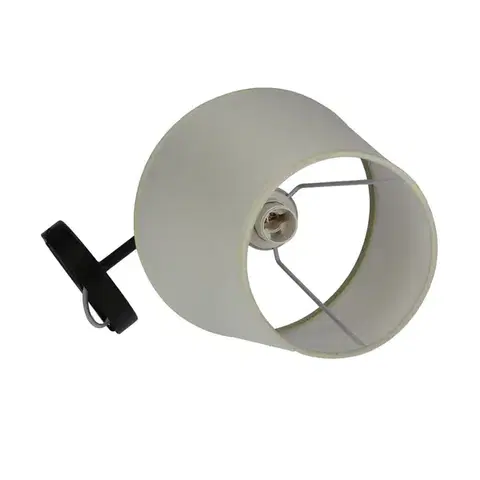 Matná černo-béžová nástěnná lampa Pasteri