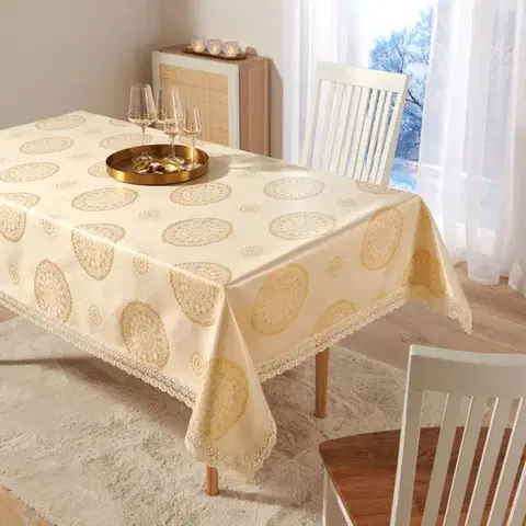 Ubrus Mandala, šampaňská