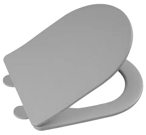 SAPHO PACO WC sedátko, SLIM, Soft Close, Easy Take, šedá mat PCS1012GR
