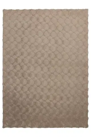 Obsession, Kusový koberec Diamond Cut 800 Taupe, 80x150, hnědá, ložnice