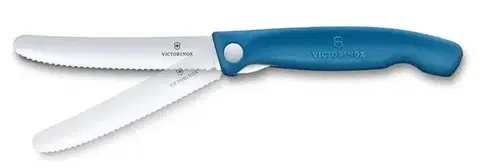 Piknikový nůž Victorinox Swiss Classic Wavy 11cm modrý 6.7832.FC1
