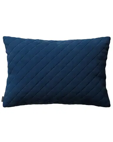 Potah Kinga s prošitím 60 x 40 cm barva tmavě modrá látka lesklé, sametová