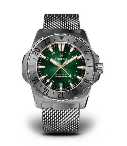 Formex Reef GMT Automatic Chronometer Green Dial with Rose Gold
