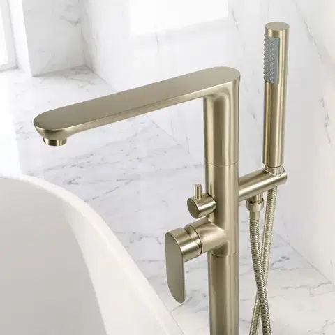 REA Volně stojící baterie Logan Brush Gold REA-B2221