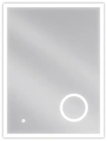 MEXEN Kala zrcadlo s osvětlením s kosmetickým zrcátkem 60 x 80, LED 600 9820-060-080-611-00