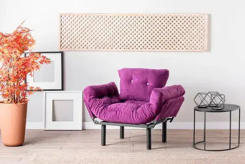 Křeslo ušák Nitta Single - Purple