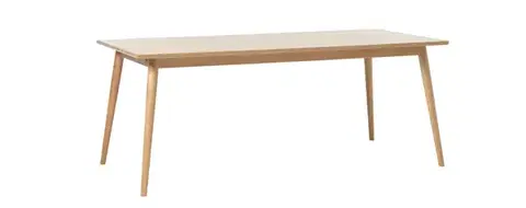 Estila Rozkládací jídelní stůl Aarhus, světlý dub, 190–280 cm