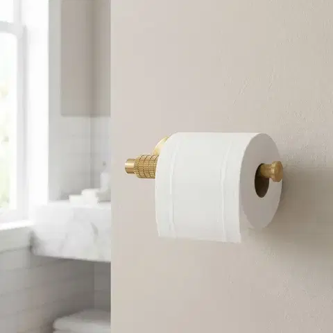 REA Držák na toaletní papír 29105 Rivo Brush Gold REA-60110