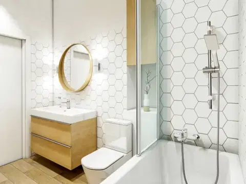 INVENA Vanová baterie DOKOS bílá/chrom BW-19-002-V
