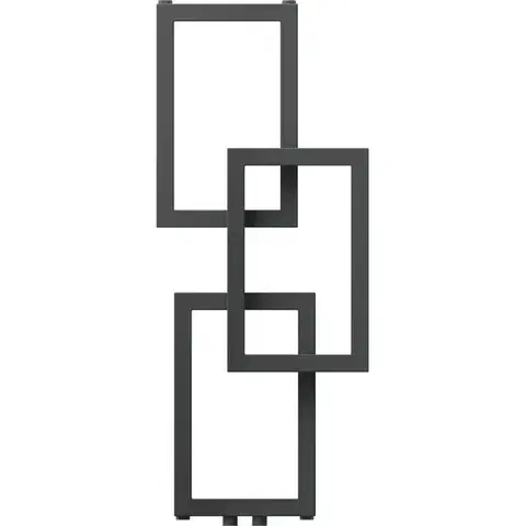 MEXEN Grid otopný žebřík/radiátor dekorativní 870 x 360 mm, 209 W, antracit W215-0870-360-00-66