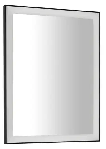 SAPHO GANO zrcadlo s LED osvětlením v rámu 60x80cm, černá LG260