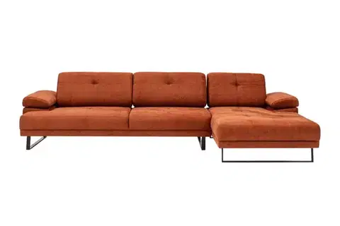 Rohová sedací souprava Mustang Large Right - Orange