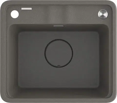 DEANTE Momi metallic grey Granitový dřez, 1-bowl ZKM_T103