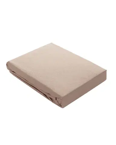 Jersey prostěradlo s gumou Jerry 90x200cm beige